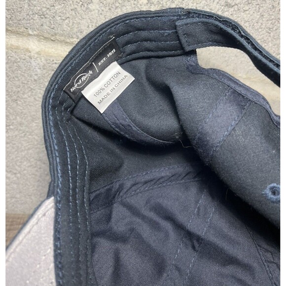 Unisex Adult Navy Blue Hard Rock Cafe Denver American Flag Adjustable Hat Cap - Picture 4 of 4